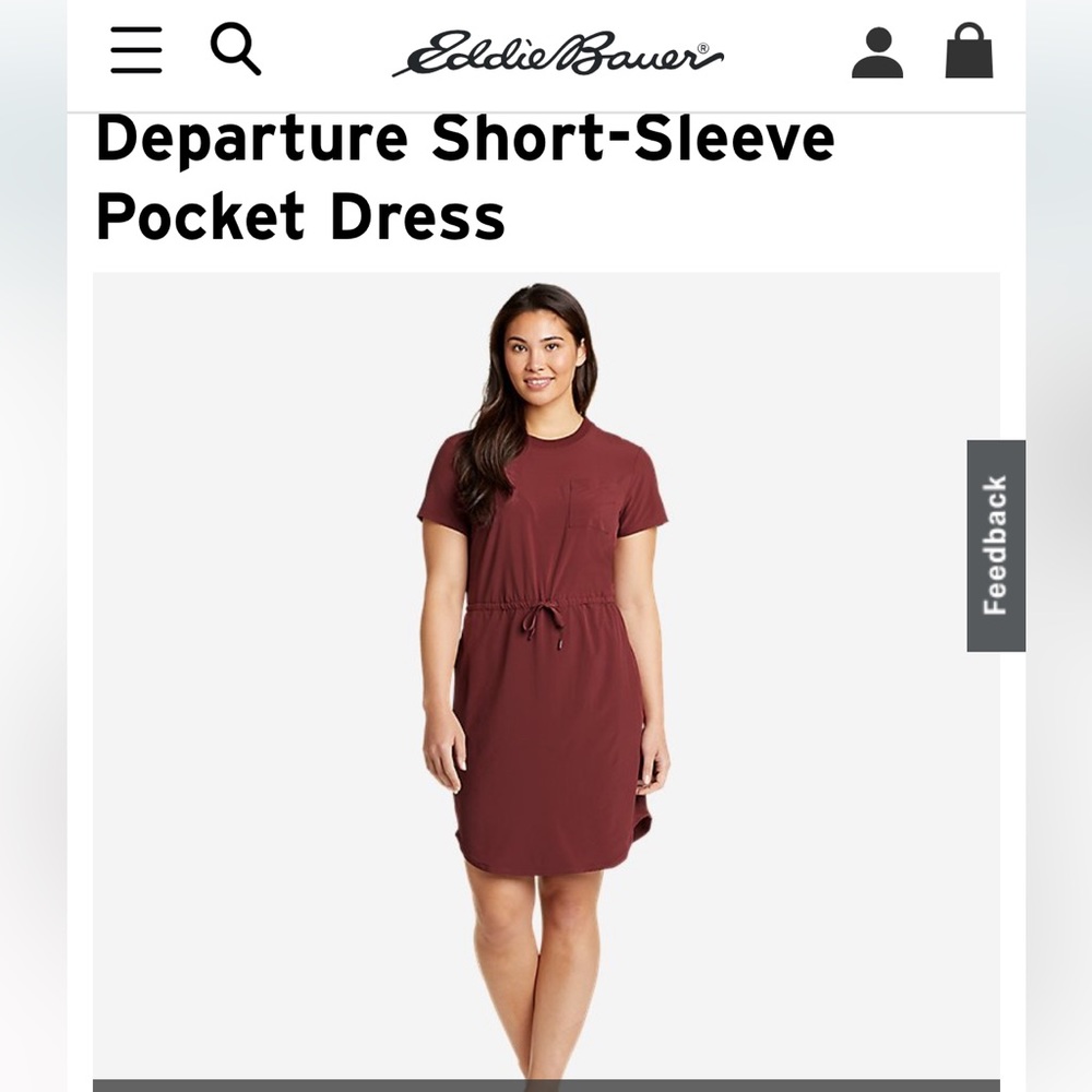 Eddie Bauer Short Sleeve Departure Dress